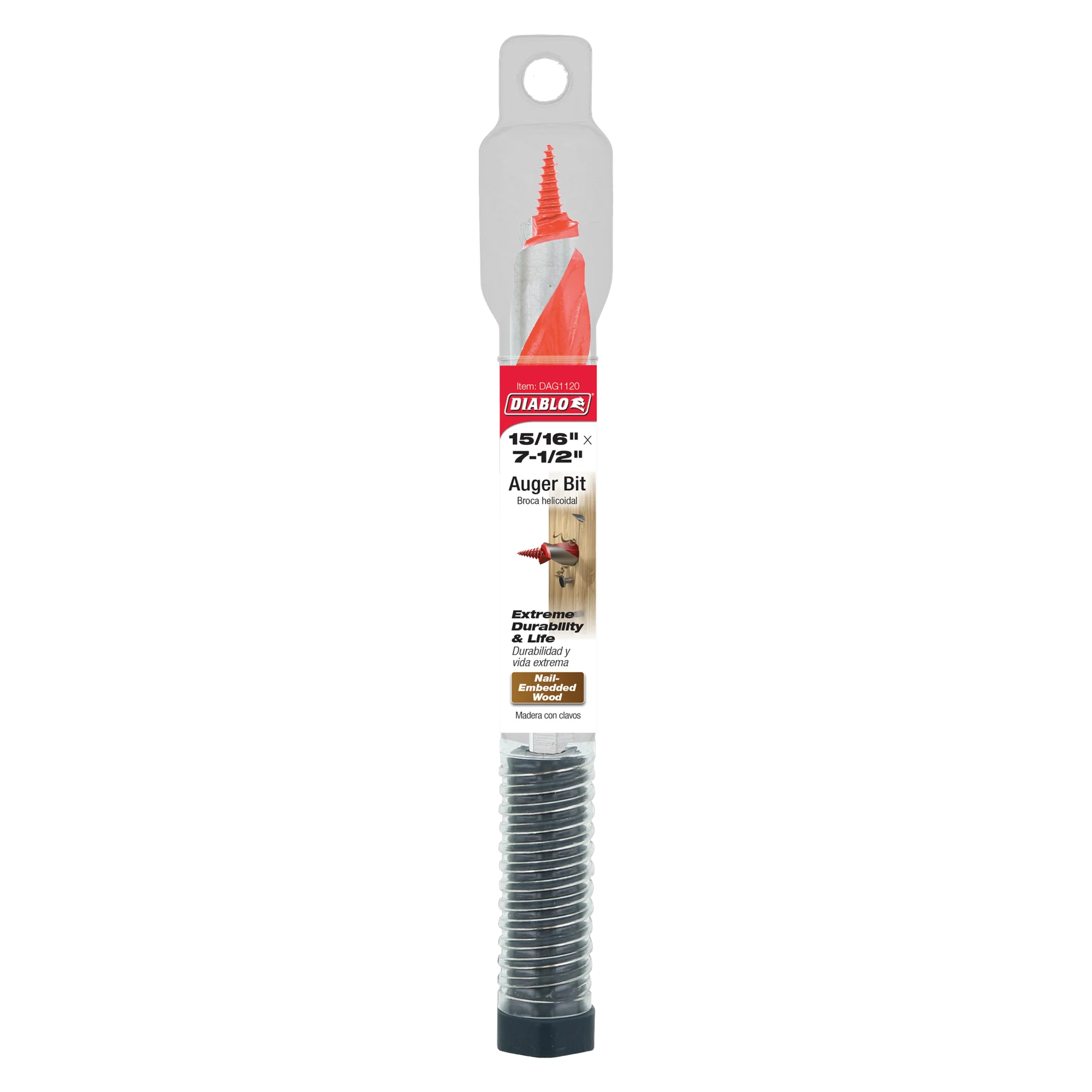 DIABLO DAG1120 15/16"X7-1/2" AUGER BIT