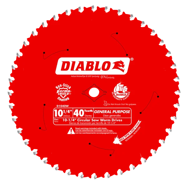 DIABLO D1040W 10-1/4"X40T "BIGFOOT" BLD