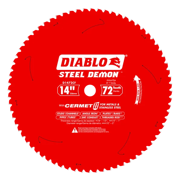 DIABLO D1472CF 14x72 CERMET METAL BLD EA