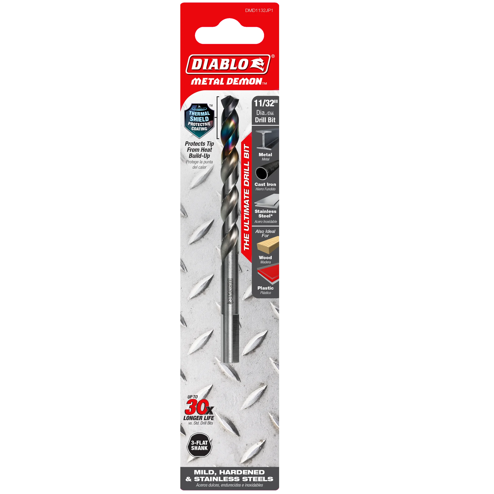 DIABLO DMD1132JP1 11/32" METAL DRILL BIT FOR MILD,