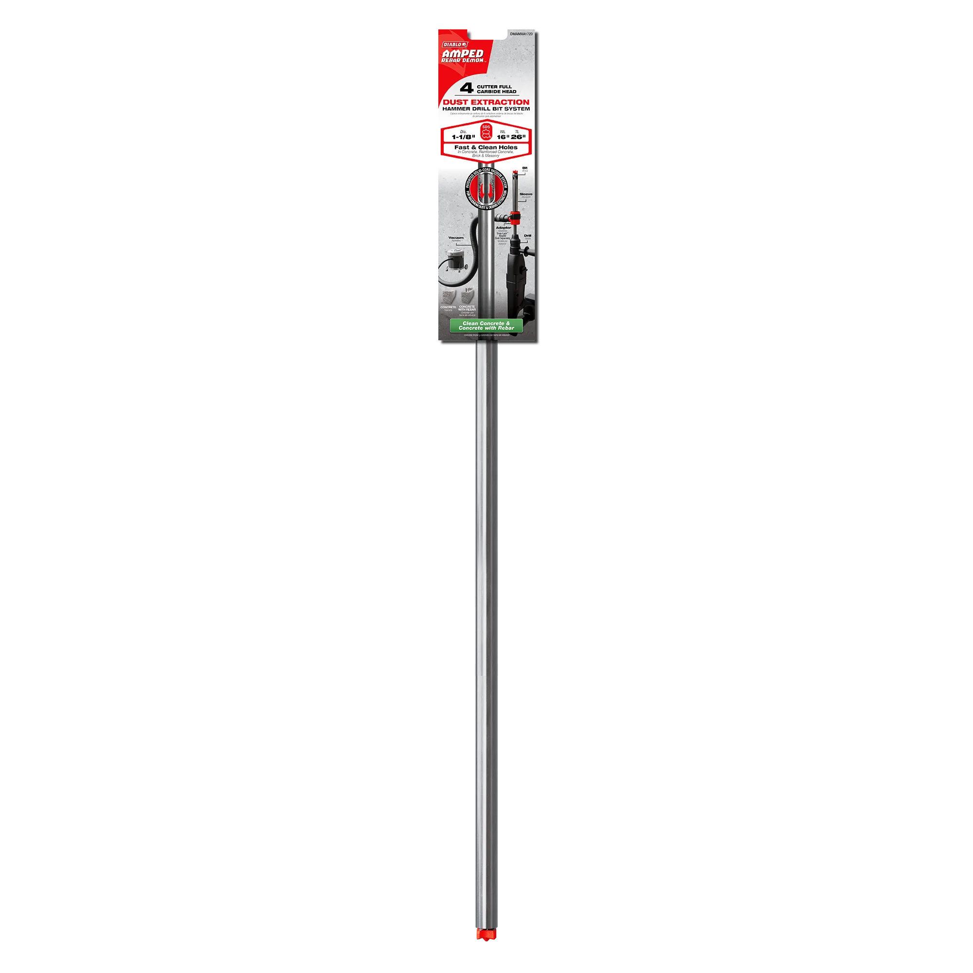 DIABLO DMAMXA1720 1-1/8" X 16" X 26" SDS MAX 4 CUTTER