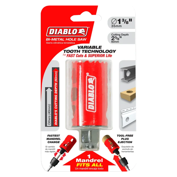 DIABLO DHS1375 1-3/8" HOLE SAW