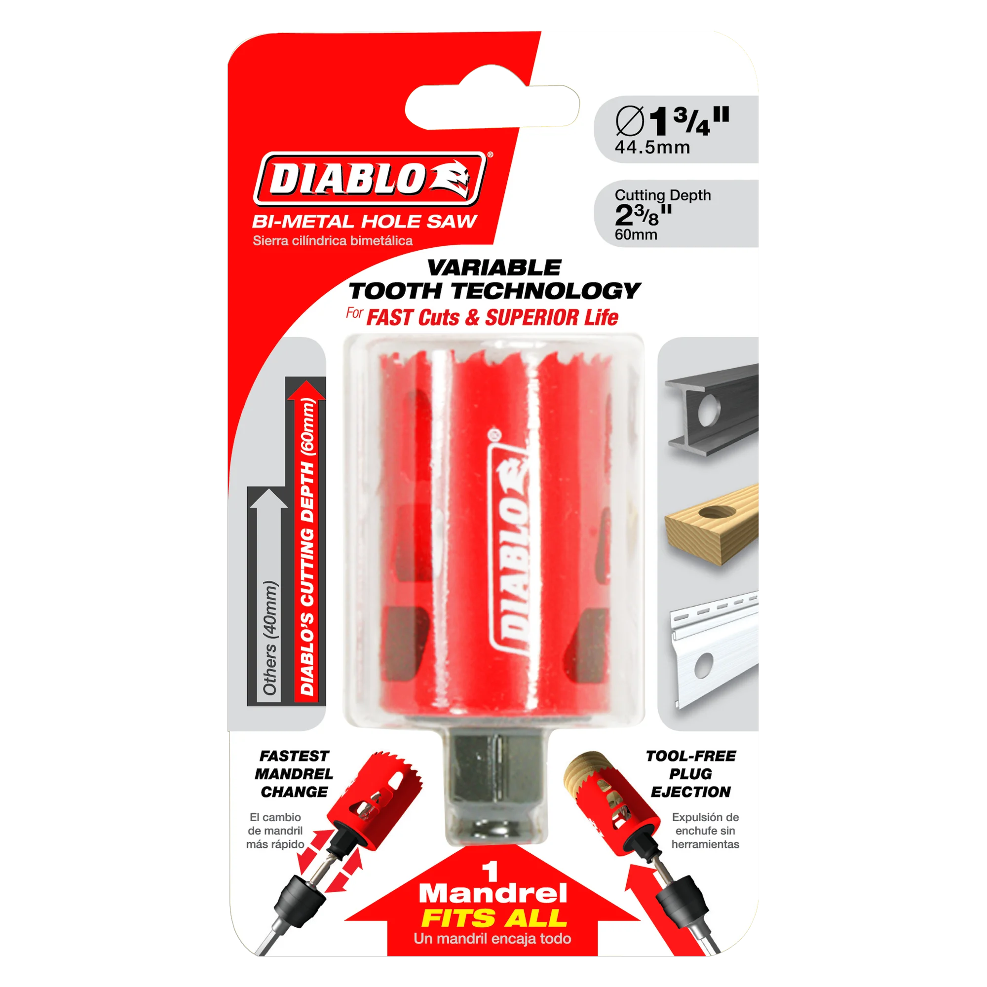 DIABLO DHS1750 1-3/4" HOLE SAW