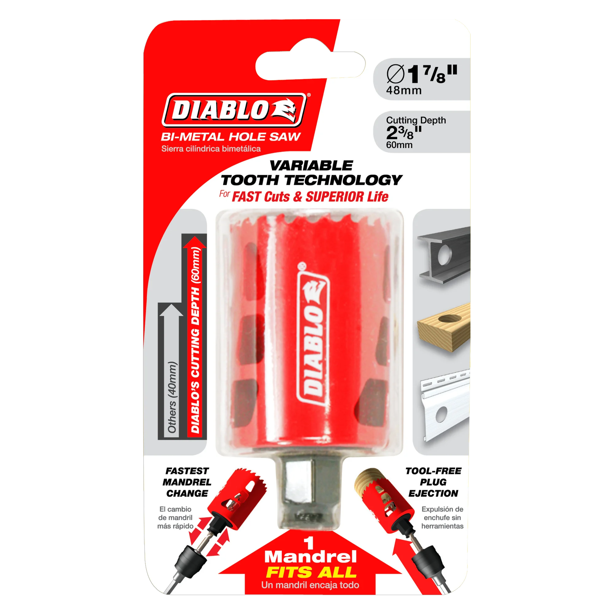 DIABLO DHS1875 1-7/8" HOLE SAW