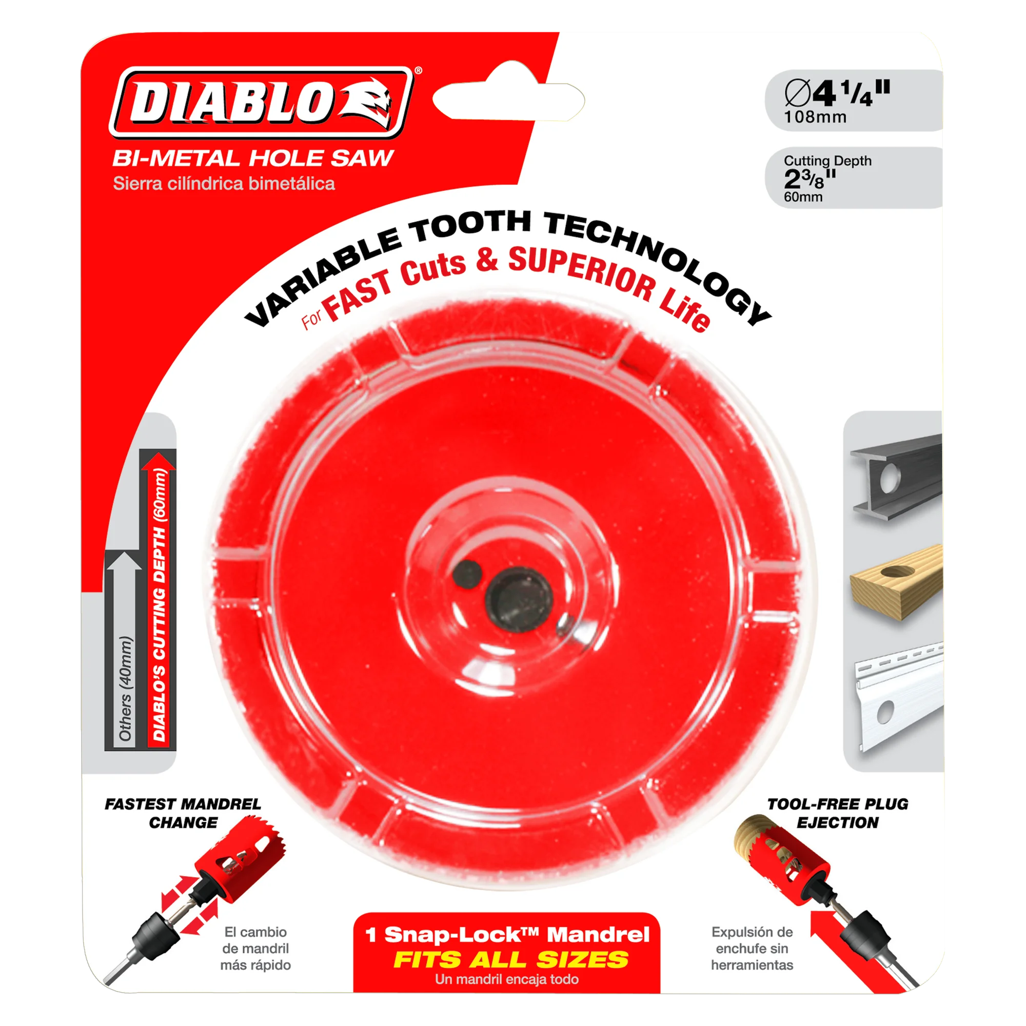 DIABLO DHS4125 4-1/8" HOLE SAW