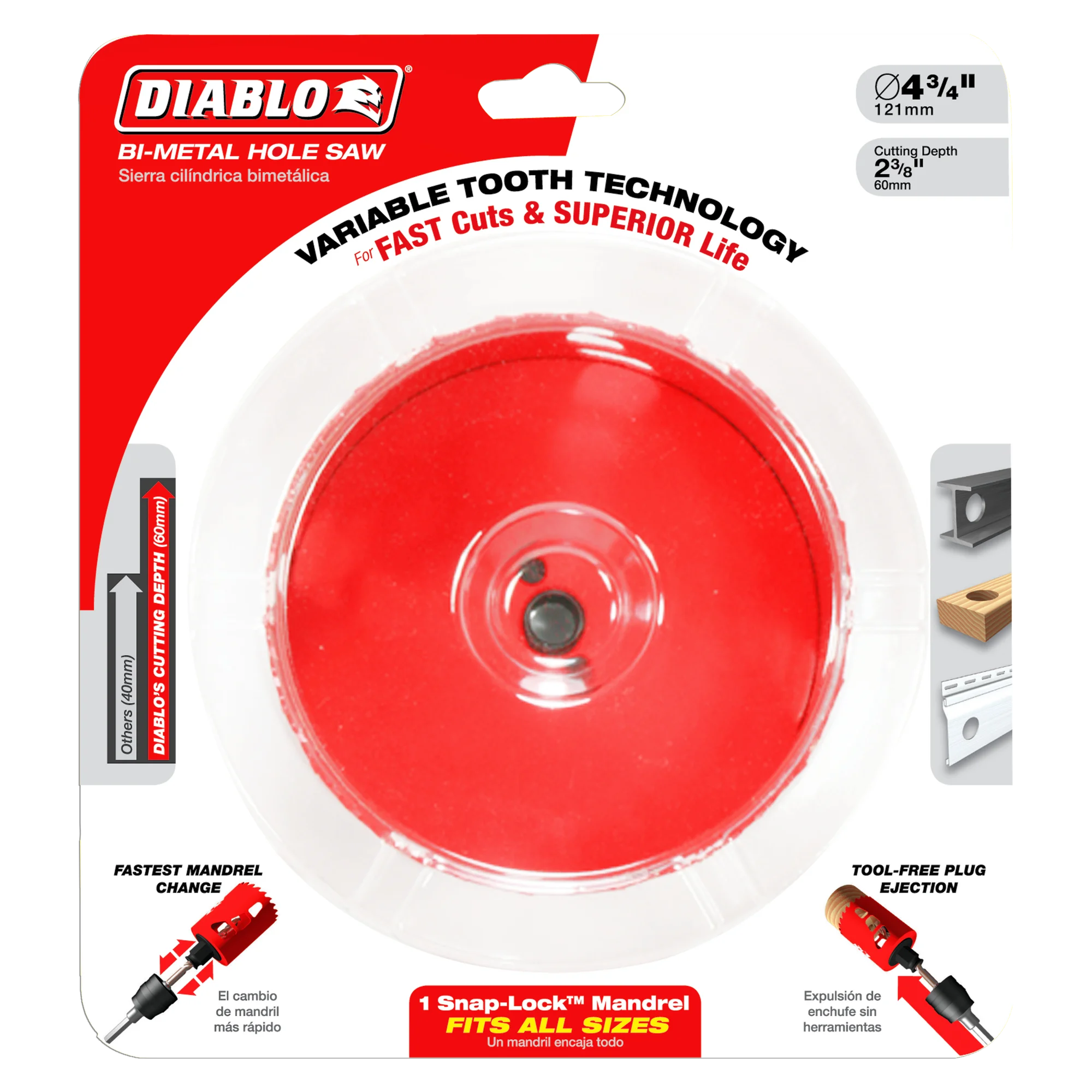 DIABLO DHS4500 4-1/2" HOLE SAW