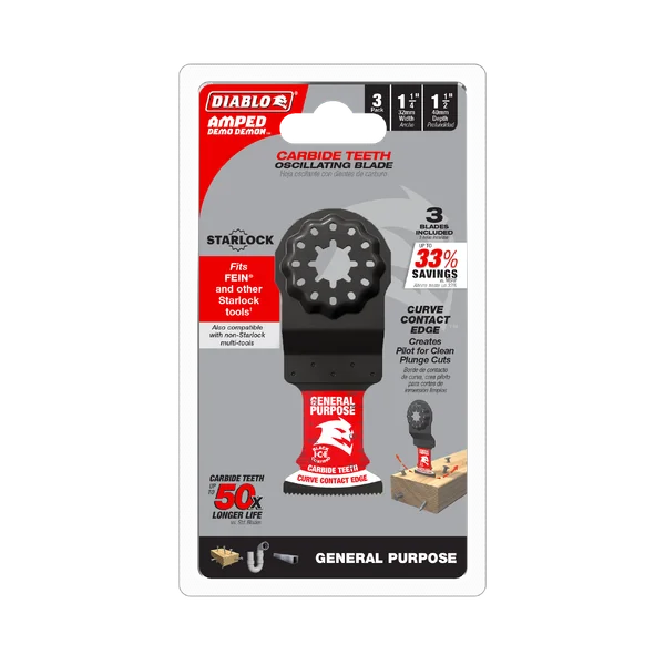 DIABLO DOS125CGP3 3PK 1-1/4" OSC BLADE GP
