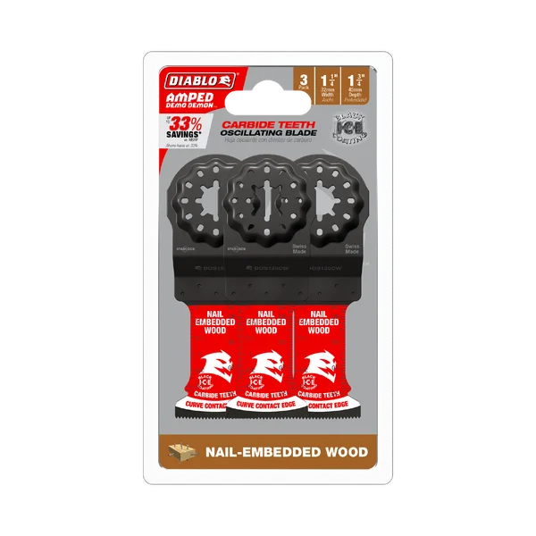 DIABLO DOS125CW3 1-1/4" DEMO DEMON OSC BLADE FOR NAIL