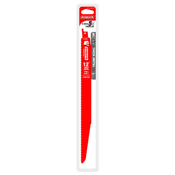 DIABLO DS1208BFD5 5PK 12" THICK METAL BD