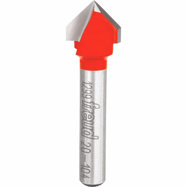 FREUD 20-104 1/2" V-GROOVE ROUT BIT EACH