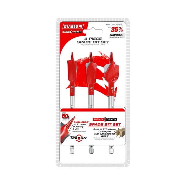 DIABLO DSPD4910-S3 DEMO DEMON SPADE FOR NAIL EMBEDDED