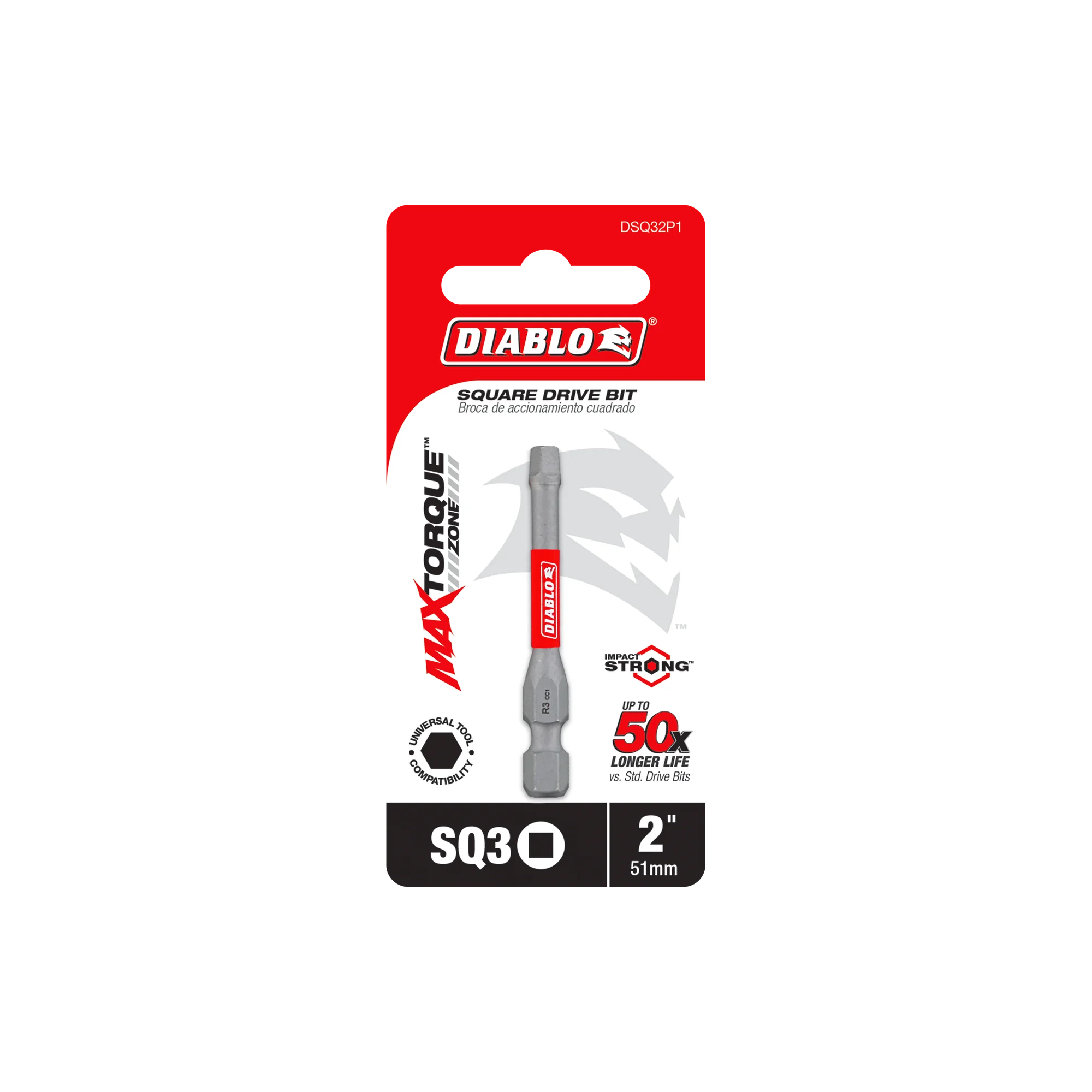 DIABLO DSQ32P1 INSERT BIT SQ3 2"