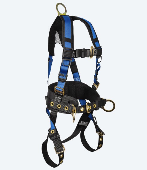 FALLTECH 7073BLX LRG/XL BLUE CONTRACTOR PLUS HARNESS