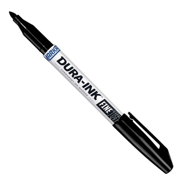 MARKAL 096023 DURA-INK FINE 15 PERMANENT MARKER - BLACK