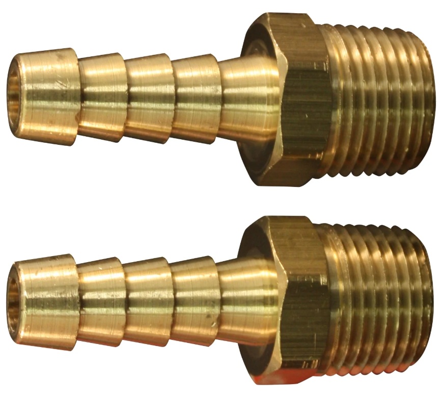 MILTON S-603 3/8" MNPT 3/8" ID HOSE END FITTING // MALE END WITH BARB