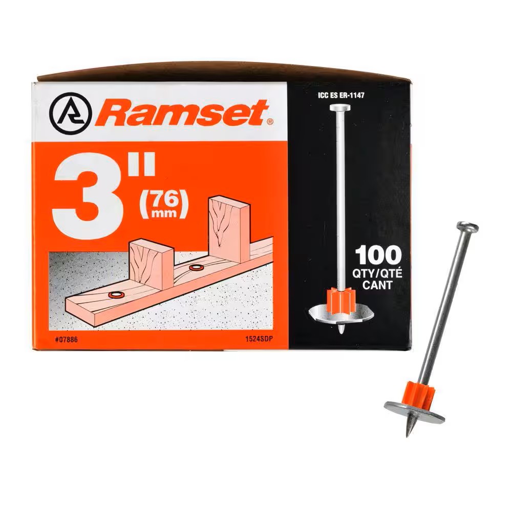 RAMSET #1524-SDP 3" PIN W/WASHER