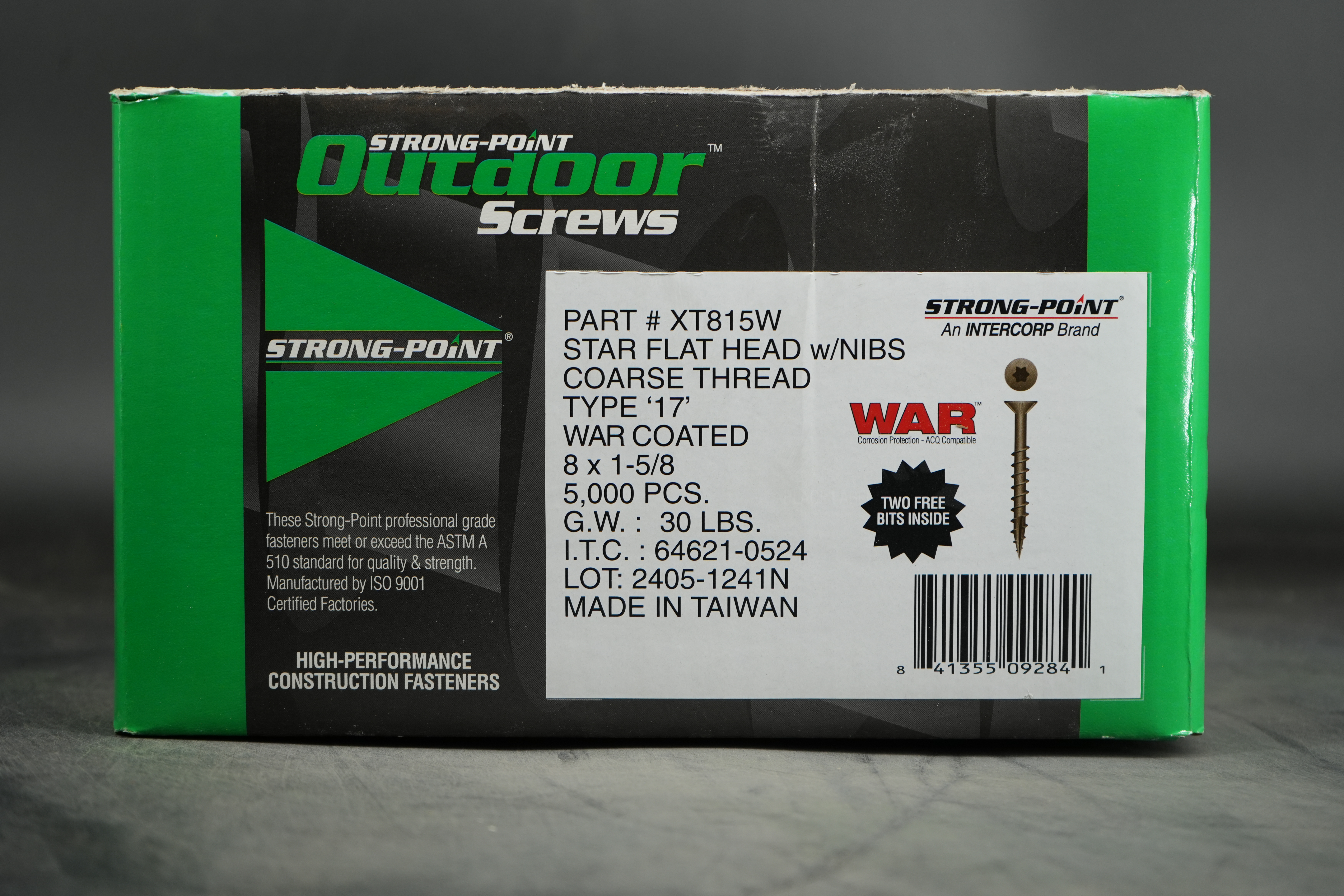 #6X1-5/8" T-20 FLAT HEAD TORX