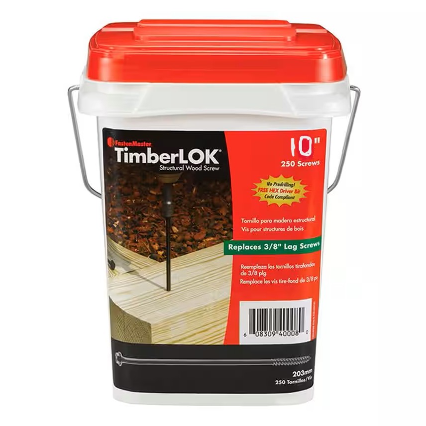 TIMBERLOK 10"HD WOOD SCREW 250