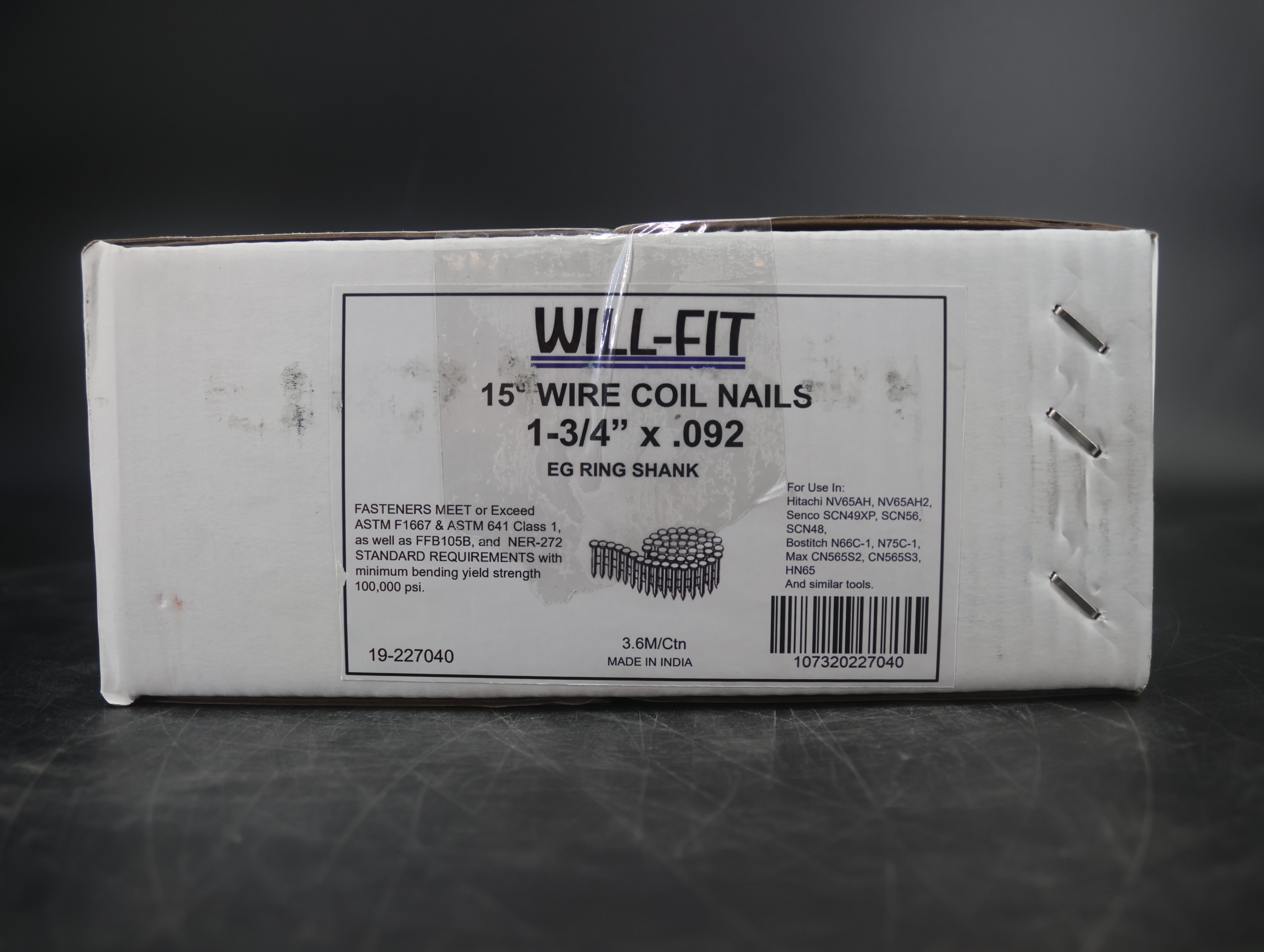 WILL-FIT 1-3/4X092 RS EG 15' Siding Nails