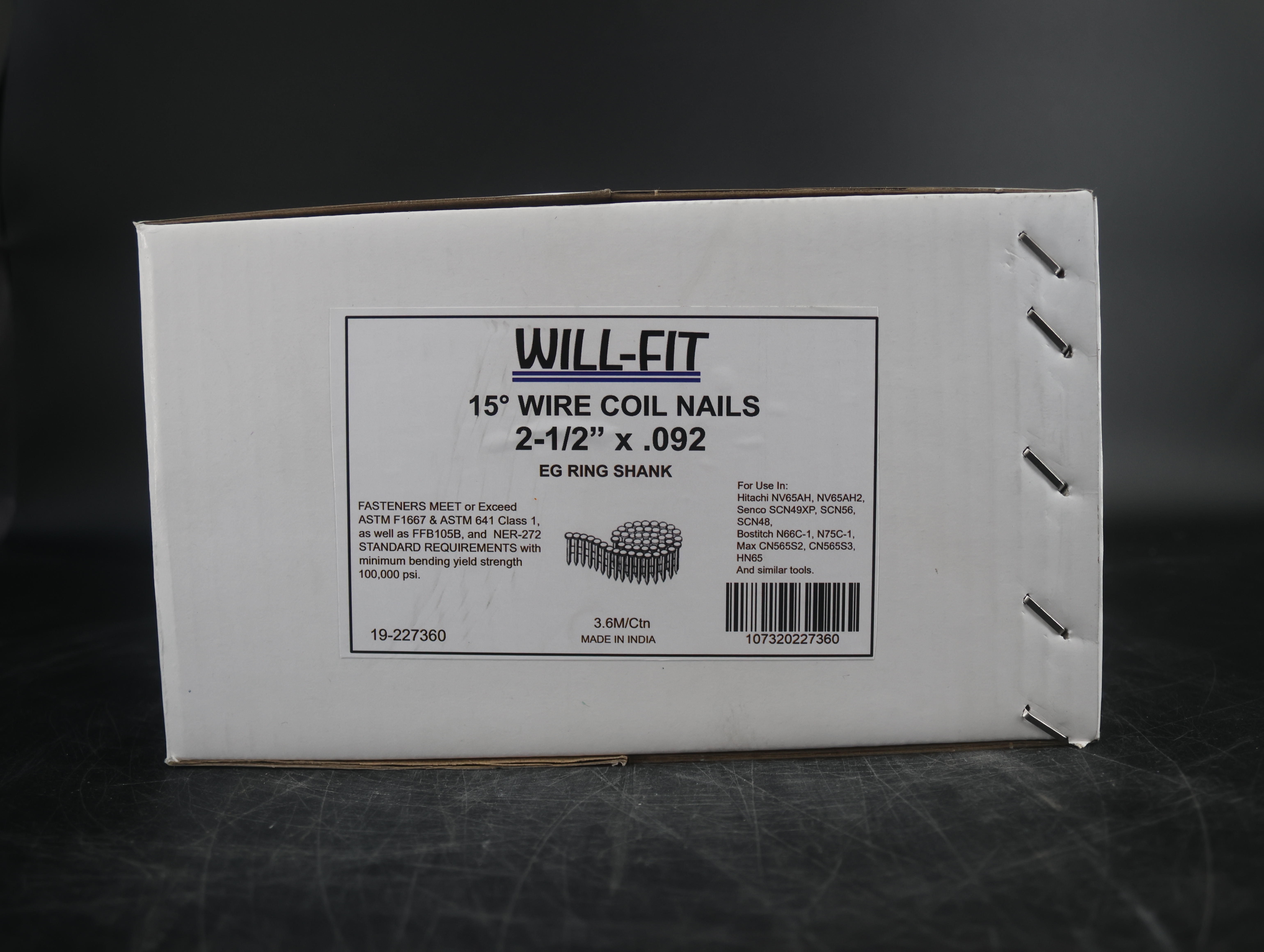 WILL-FIT 2-1/2X092 RS EG 15' Siding Nails