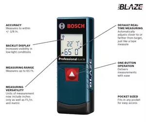 BOSCH GLM 20 LASER MEASURE 65'