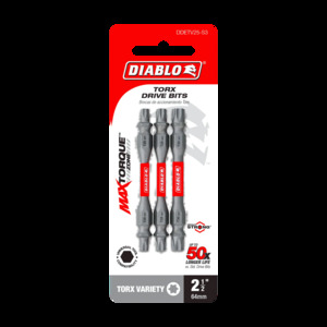 DIABLO DDETV25-S3 3PK DBL END T INSERT