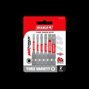 DIABLO DTV2-S6 6PK TORX SET INSERT BIT