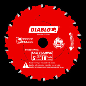 DIABLO D055018WMX 5-1/2X18TX20MM ATB  EA