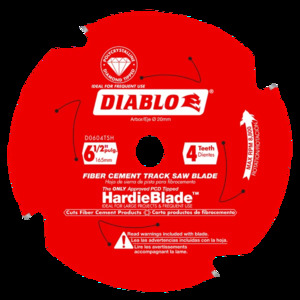 DIABLO D0604TSH 4-1/2" X 4T TRACK SAW HARDIE/FIBER CEMENT