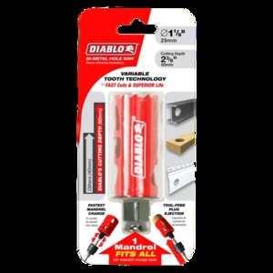 DIABLO DHS1125 1-1/8" HOLE SAW
