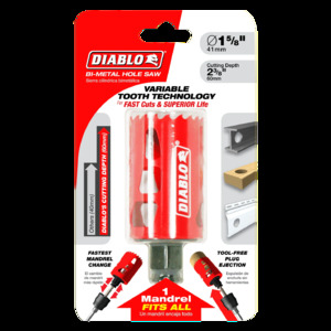 DIABLO DHS1625 1-5/8" HOLE SAW