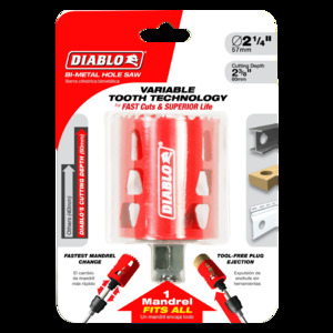 DIABLO DHS2250 2-1/4" HOLE SAW