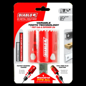 DIABLO DHS2500 2-1/2" HOLE SAW
