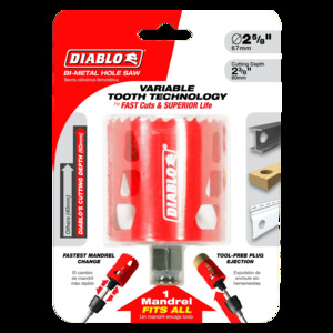 DIABLO DHS2625 2-5/8" HOLE SAW