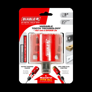 DIABLO DHS3000 3" HOLE SAW