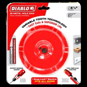 DIABLO DHS4250 4-1/4" HOLE SAW