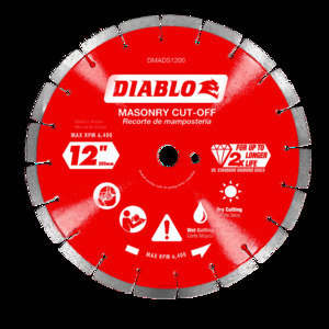 DIABLO DMADS1200 12" DIAMOND SEGMENTED MASONRY