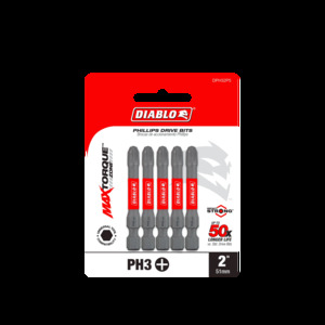 DIABLO DPH32P5 5PK PH3 INSERTBIT 2"