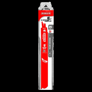 DIABLO DS0914BF25 9" BI-METAL RECIP BLADE FOR MEDIUM