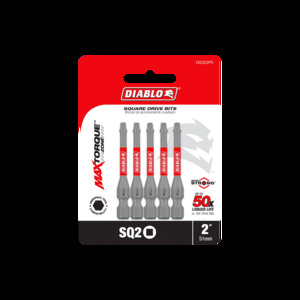 DIABLO DSQ22P5 5PK  INSERT BIT SQ2 2"