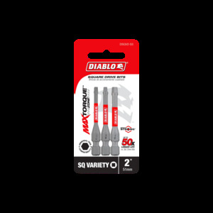 DIABLO DSQV2-S3 3PK VARIETY INSERT BIT SQ 2"