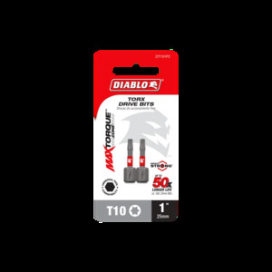 DIABLO DT101P2 2PK T10 INSERT BIT 1"