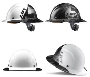 LIFT HDC-20CK FULL BRIM HARD HAT - BLACK CAMO - CARBON FIBER