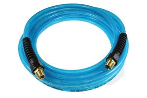 COILHOSE FLEXEEL 100 FT HOSE 5/16, REUSABLE STRAIN RELIEF FITTING, TRANSPARENT BLUE