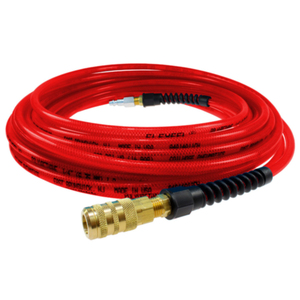 COILHOSE FLEXEEL 25 FT HOSE 3/8 X 25, STRAIN RELIEF FITTINGS, TRANSPARENT  ORANGE