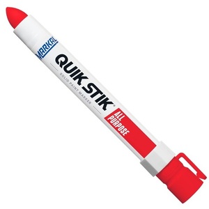 MARKAL 061049 QUIK STIK ALL PURPOSE SOLID PAINT MARKER - RED