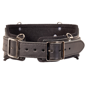 OCCIDENTAL B5135 MD BLACK LEATHER/WOOL LINED STRONGHOLD COMFORT BELT