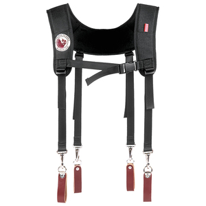 OCCIDENTAL 1546 BLACK NYLON STRONGHOLD LIGHT SUSPENDERS