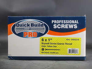 #6 X 1" DECK SCREW YELLOW GALV.