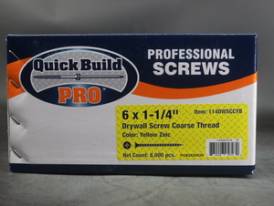 #6 X 1-1/4 DECK SCREW YELLOW ZINC